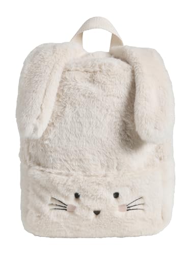 VERTBAUDET Sac à dos maternelle Lapinou en imitation fourrure écru TU