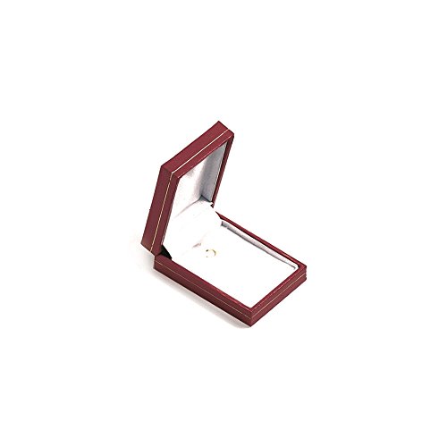 Ecrin pour Pendentif - Rouge - Boite Cadeau Bijoux Imitation Cuir Cover