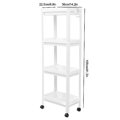 Chariot utilitaire roulant à étagères d'angle étroites pour optimiser le stockage - 3