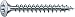Produktbild SPAX - Universalschraube, 4,0 x 45 mm, 500 Stück, Linsensenkkopf, T-STAR plus, 4CUT, Vollgewinde, Galvanisch blank verzinkt A2J - 0621010400455