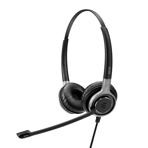 Sennheiser Consumer Audio SC 660 USB ML (504553) - Double-Sided Business Headset | For Skype for Business | with HD Sound, Ultra Noise-Cancelling Microphone, & USB Connector (Black) by EPOS - Used condition - US$63.47