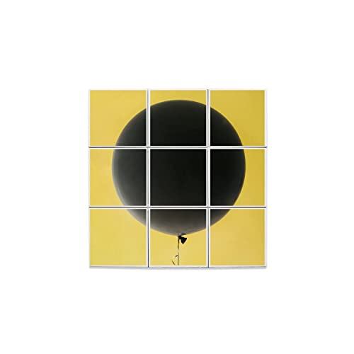 Carreaux céramique décoratif 10,8 cm motif ballon noir set de 9 pièces