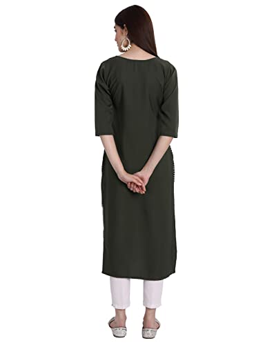 Image of Women's Crepe Straight Kurta