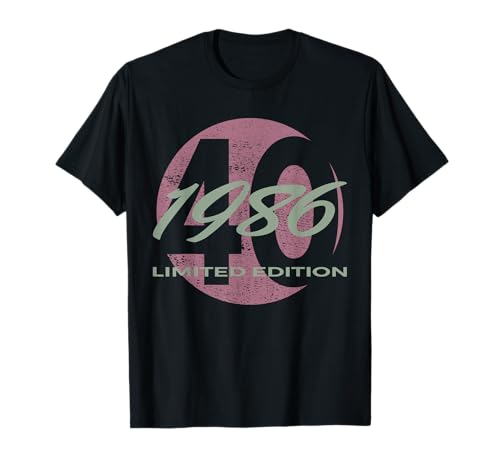 40° Compleanno Uomo Donna Anni 1986 Regalo Divertente Maglietta