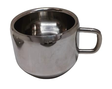 Dynore Stainless Steel Set of 6 Apple Tea Cup with 6 Saucer - Image 7 thumbnail
