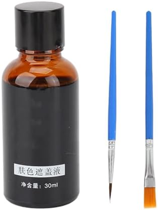 Vitiligo Cover Liquid, White Spot Concealer Waterproof Makeup Vitiligo Concealer, Vitiligo Covering Liquid, Waterproof Makeup Vitiligo Concealer Cosmetics for Face Body 30ml