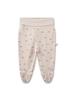 Sanetta Newborn-Hose mit Fuß beige | Praktische und Bequeme Unisex-Pyjamahose aus Bio-Baumwolle. Baby Höschen