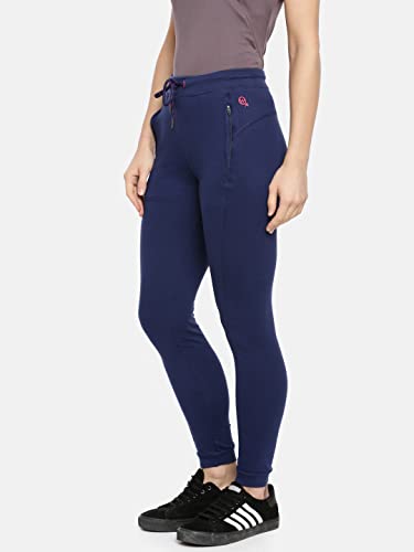 Image of Macrowoman W-Series Fitted Women's Jogger Pants in Ultra-Soft Poly Cotton Stretch Fabric for Comfort and Style