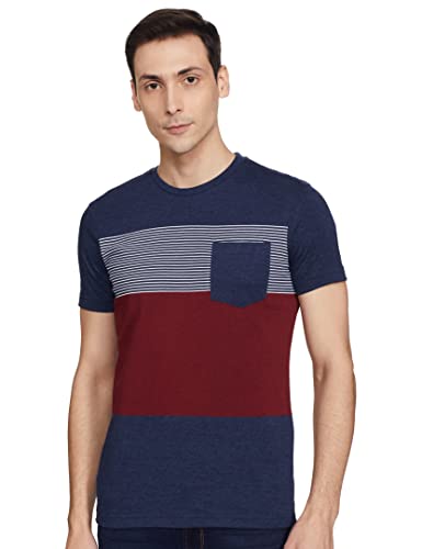 Image of Max Men's Colourblocked Crew Neck T-Shirt