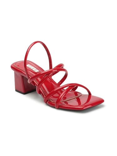 Image of ELLE Women's Strappy Block Heel Slingback Fashion Sandals