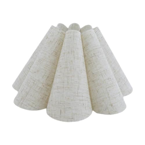 FewNvWa ​Pantalla para Lámpara de Mesa Moderna – Estilo Floral con Pétalos – Compatible con Casquillos E27 – Ideal para Dormitorio, Sala y Oficina​, Patrón, Individual
