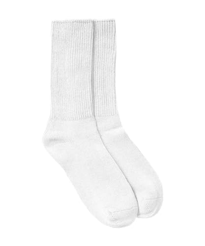 Silvert's Adaptive Clothing & Footwear Men&rsquo;s & Women&rsquo;s Simcan Diabetic Comfort Socks - White...