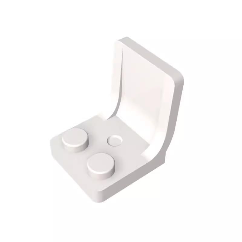 4079 Seat/Chair 2X2 50 Pieces High-Precision MOC Building Bricks Replacement Parts Compatible with Lego bricks GDS-1308 White — image 1