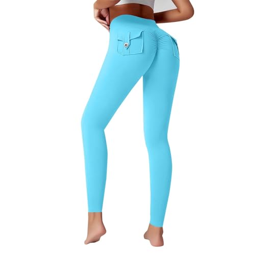 duaicnvow Mallas Deporte Mujer Push Up Leggings Anticelulitis Estilo Relajado