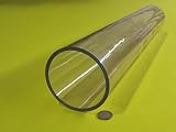 Polycarbonate Round Tube 4.00" OD x (3 1/2") 3.50" ID x 1/4" Wall x 24" (More Length Options)
