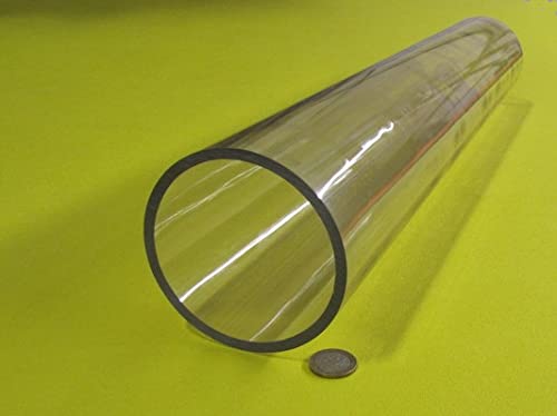 Polycarbonate Round Tube 4.00" OD x (3 1/2") 3.50" ID x 1/4" Wall x 24" (More Length Options)