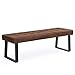 Produktbild B&D home Sitzbank Esszimmer, gepolsterte Esszimmerbank, Polsterbank für Esszimmer, Wildleder Optik Braun, 140 cm breit