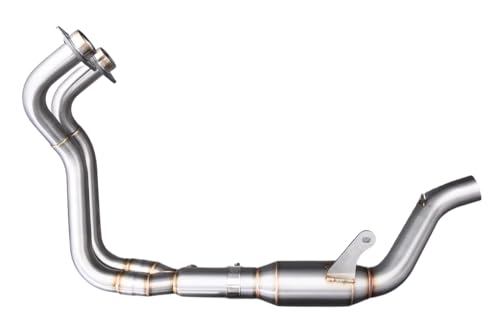 avdb-Moto Auspuffkrümmer/Auspuffleitung D:51mm kompatibel mit Yamaha YZF R7 2021-2024 in Edelstahl
