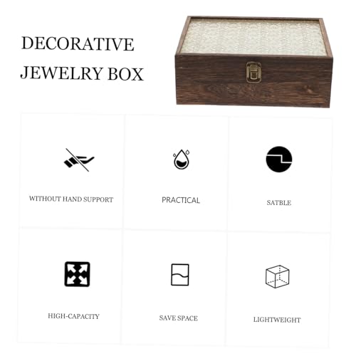 Coffret à bijoux vintage d'exception avec vitrine de présentation