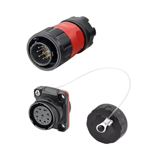 Connecteur de signal 9 broches mâle femelle étanche IP67 pour câblage extérieur