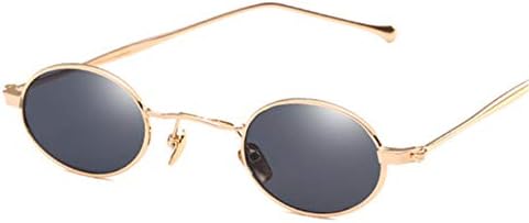 2THTHT2 Pequeñas Gafas De Sol Redondas Sungalsses Mujer Gafas De Sol De Moda para Hombre Diseño De Marca Vintage Ladies Amarillo Gafas Uv400 Oro