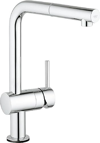GROHE Minta Touch Mitigeur Cuisine Electronique, Déclenchement Tactile, Douchette Extractible, Bec Haut, Installation et nettoyage facile, Chromé, 31360001 (Import...