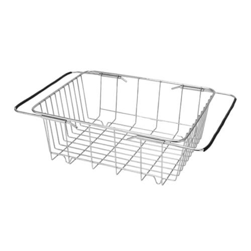 Escurridor de platos extensible de acero inoxidable para el fregadero 2