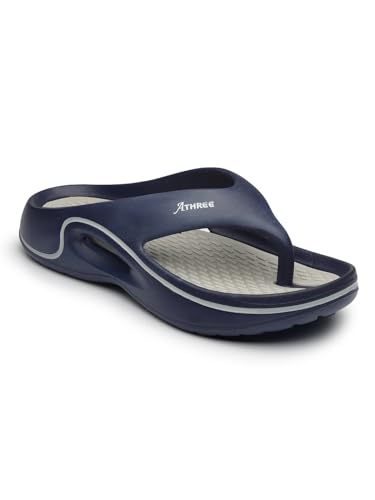 Image of ATHREE Slippers for Man Chappal Daily use Casual Slipper for Mens | Flip Flops for Men | Stylish Gents Sleeper Lightweight & Comfortable Pack of 1