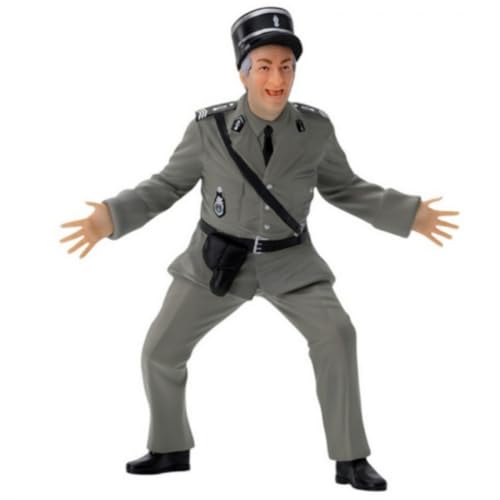Infinite Statue Louis De Funes Ludovic Cruchot 1 - Scène Film Le GENDARME de SAINT TROPEZ - Figurine de collection en PVC Série Cine-Mini - Hauteur 10 cm