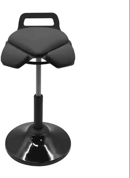Standing Desk Chair – Ergonomic Comfortable Height Adjustable Active Stool - Swivel Sitting Balance Portable Chair - Encourage Good Posture (Black)