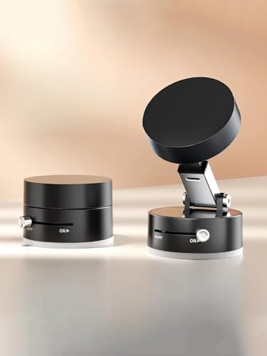 Image of Magnetic Car Suction Cup Holder, Phone Car Mount Bracket, Vacuum Adsorption
