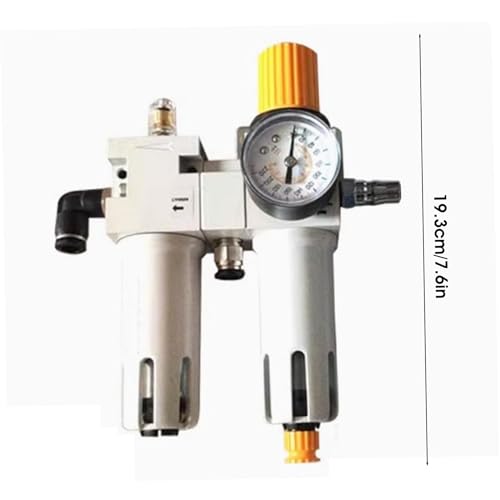Régulateur compresseur d'air séparateur d'eau robuste jauge double - 3