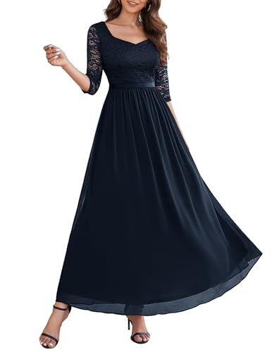 Wedtrend Elegant Cocktailkleider Kleid Langarm Damen Sommerkleid Ballkleid...