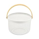 ❀【Polyvalent】Ce panier de rangement en métal peut être utilisé non seulement pour ranger les fruits, mais aussi pour ranger les légumes, les snacks, les jouets, le pain, les serviettes, les articles de toilette, les bols et les articles ménagers, et bien plus encore.