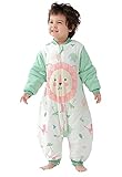 👶 Mangas Extraíbles del Saco de Dormir : se pueden quitar en cualquier momento, las mangas cortas son transpirables y disipan el calor, las mangas largas son cómodas y cálidas.