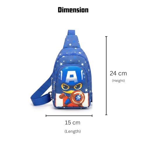 Image of Kizzi Print Colourful Cross body Bags for Boys and Girls Kids School, Picnic, Return Gifts