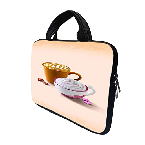 Image of TheSkinMantra Chain Laptop Sleeve Bag Compatible with Laptop /Macbooks /Chrombook /Notebook /Zbook (15.6 Inch (Handle), Two Cups)
