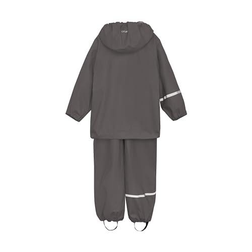 Image of CeLaVi European Kids Rain, Mud and Snow Suit for Boys Girls with Detachable Hood, Waterproof 2 Pcs Rain Set or Onepiece