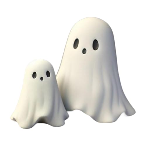 Figurines fantômes mignonnes et décoration d'Halloween de table