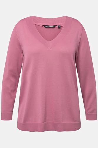 Ulla Popken, Damen, große Größen, Pullover, V-Ausschnitt, Langarm,...