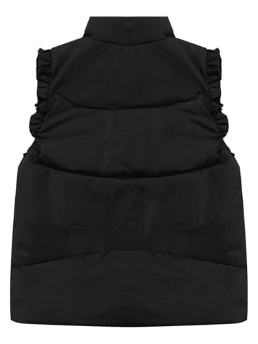 Kids Toddler Puffer Down Vest Sleeveless Padded Warm Jacket Stand Collar Waistcoat Top Girls Casual Wear4