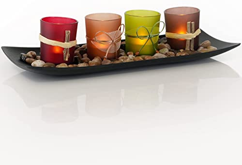 Homemory 12Pcs Led Candles & Natural Candlescape Set, Idea For Table Centerpiece, Wedding, Holiday, Home Decor #TOP15