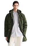 Orolay Men's Thickened Down Jacket Hooded Winter Coats with 6 Pockets Army Green L