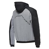 Dainese-Daemon-X Safety Hoodie Full Zip, Grau/Schwarz/Rot, 48 – Ansicht 3