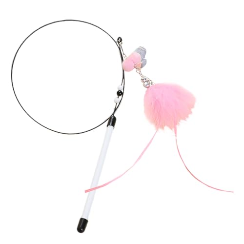 猫じゃらし ワンド - 80cm インタラクティブ リアル おもちゃ - カラフルなしっぽと鈴 | 日中の室内遊びに最適 リラックス 運動 絆強化 子猫向け