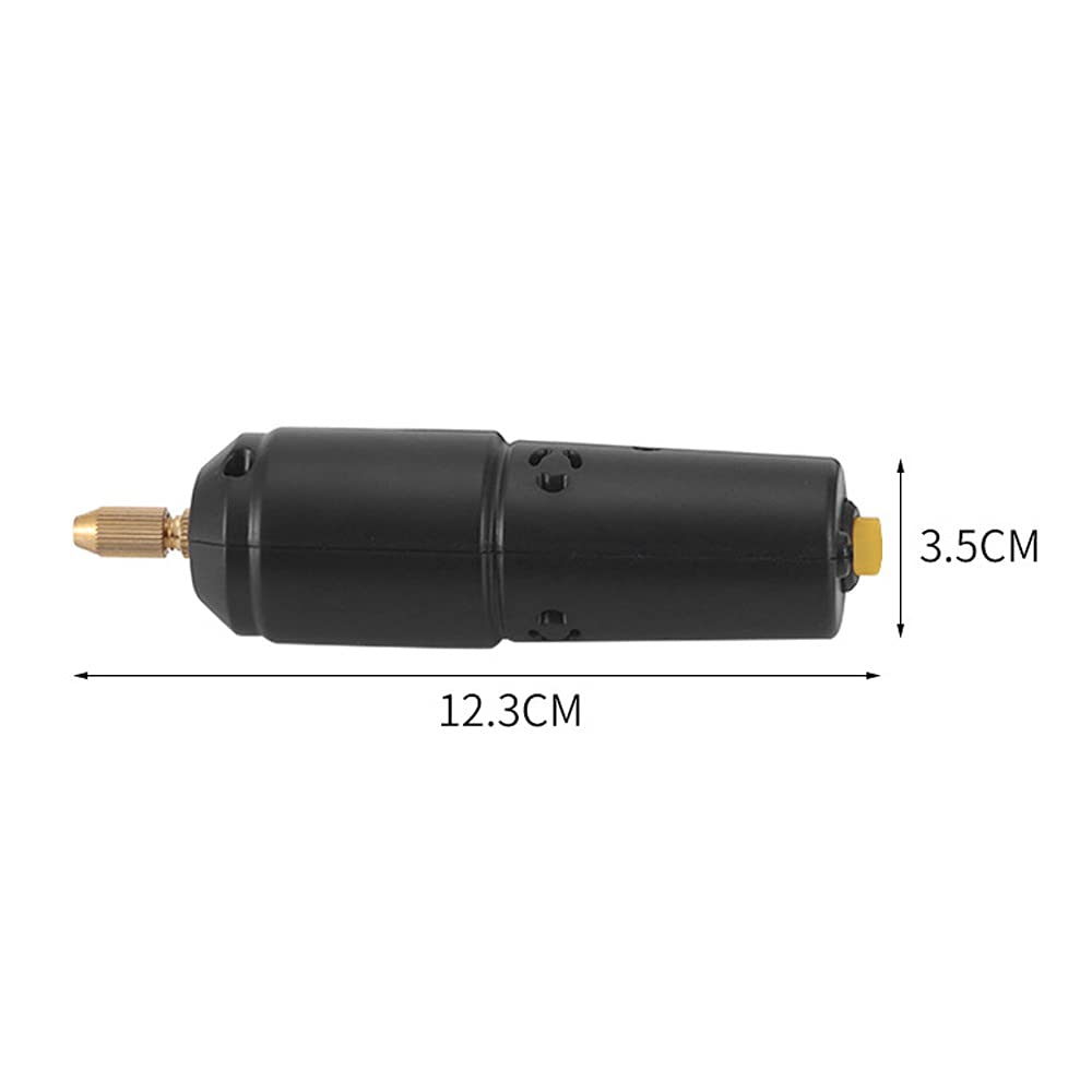 Mini trapano elettrico, mini trapano per fori in perline di cristallo con 10 punte per trapano in legno, portachiavi, ciondoli, orecchini (10 punte (0,8-1,2 mm))