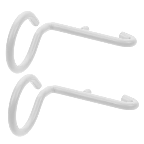 FELTECHELECTR Pegboard Accessories Hook 2 Pack Small Iron Hangers Key and Tool Hanger White for Storage