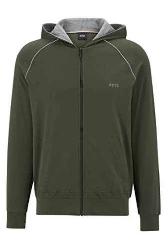BOSS Herren Mix&match H LOUNGEWEAR_JACKET, Dark Green306, M EU