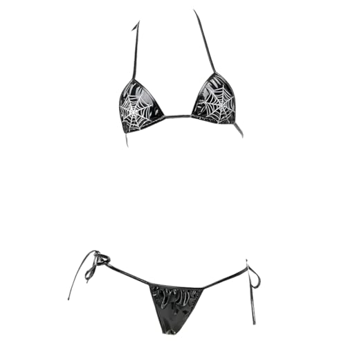 SNOMYRS Tiny Bikini Sexy Gothic Leder Cosplay...