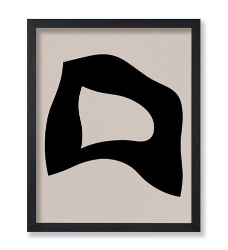 Monem Art Black Cut Out Print - Abstract Poster -